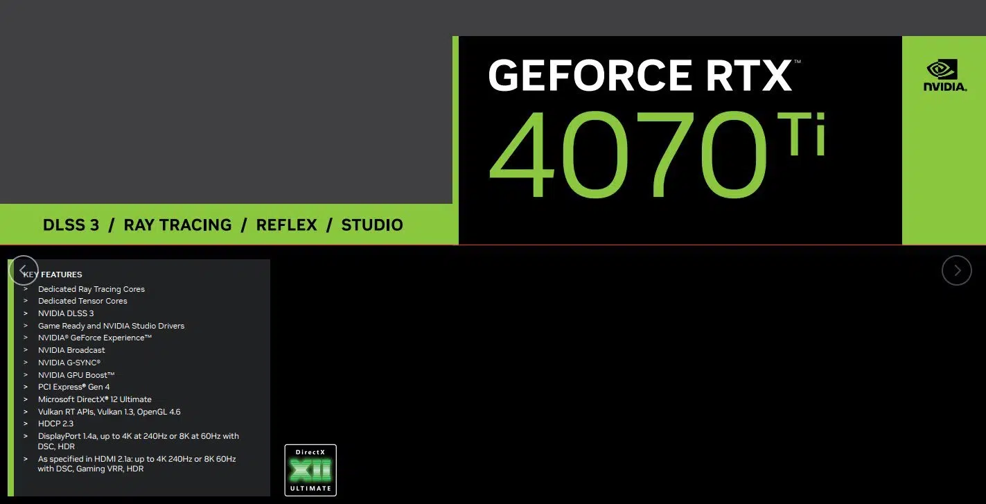 Nvidia RTX 4070 Ti ya lo conocemos casi todo