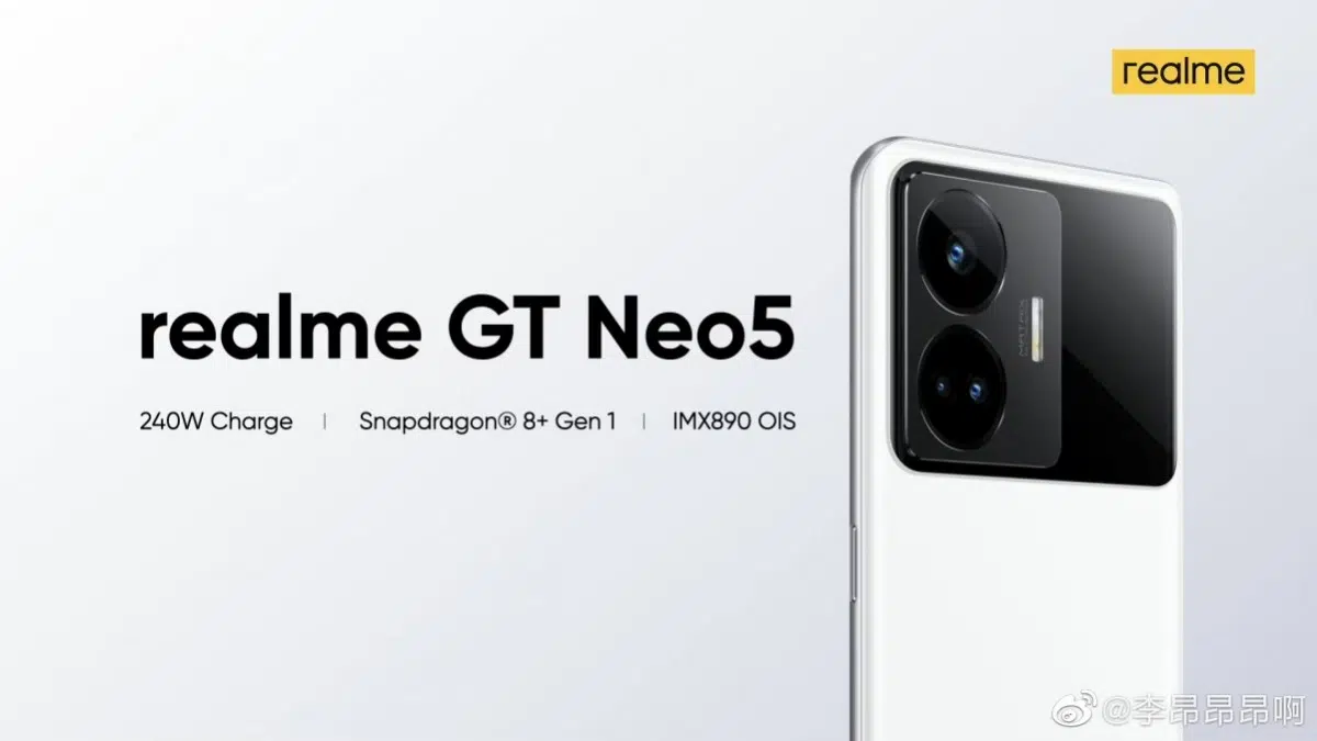 Realme GT Neo5: Oficialmente confirmado para su lanzamiento el 9 de febrero