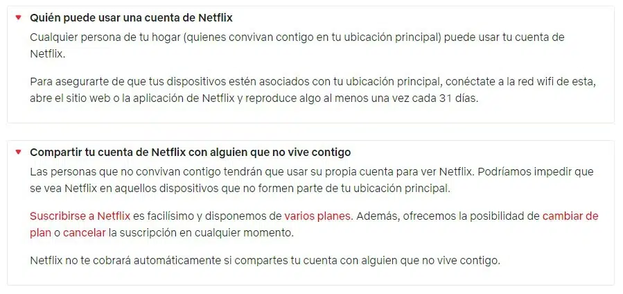 Netflix preguntasfrecuentes bloqueo