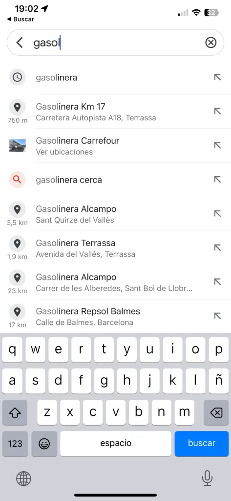 Encontrar gasolinera googlemaps1