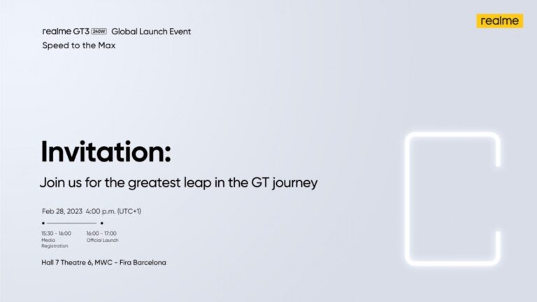 realme invitación mwc