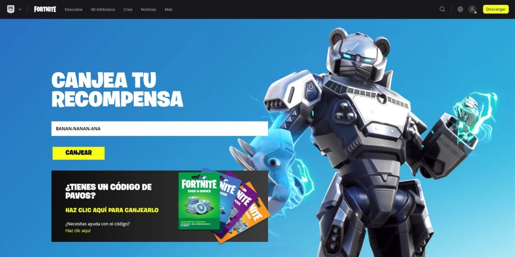 Canjearcodigo bananofono 1