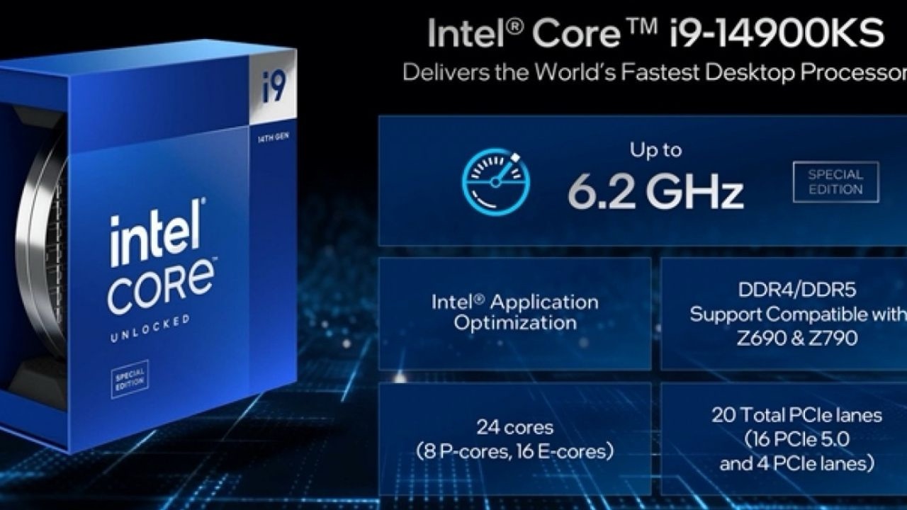 Intel Core i9-14900KS Rompe Récords: La Bestia de 6.2 GHz ha Llegado