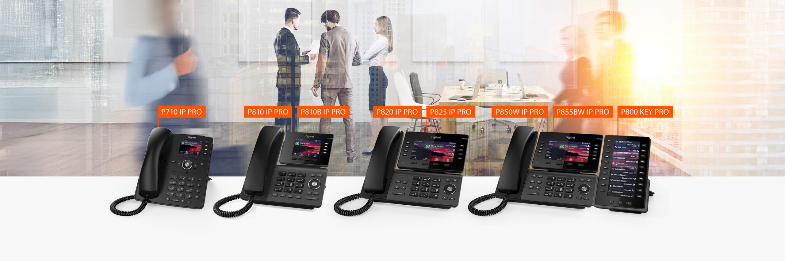 Nuevos teléfonos IP de sobremesa Serie-P de Gigaset