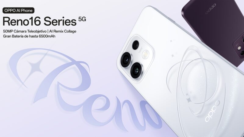 Oppo reno16 pro mostrando su nuevo diseño 3d pop planet y la cámara trasera de 200 mp