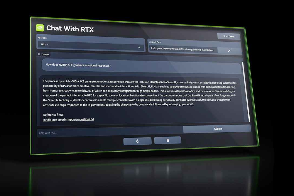 nvidia novedad chat whit rtx-1